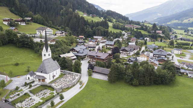Wald im Pinzgau als Ausgangsort der Nadernachtal-Auffahrt