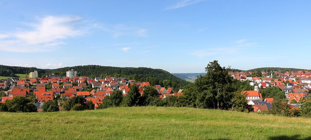 Blick über Meßstetten auf der Schwäbischen Alb