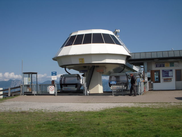 Bergstation der Markbachjochbahn am Start der Wanderung zur Holzalm