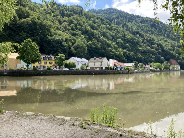 Obermühl an der Donau am Verlauf der Kirchberg-Mountainbikerunde