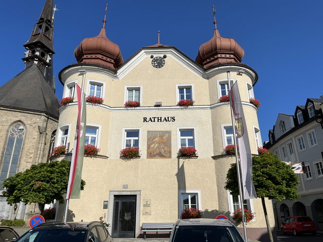 Rathaus am Hauptplatz von Bad Leonfelden