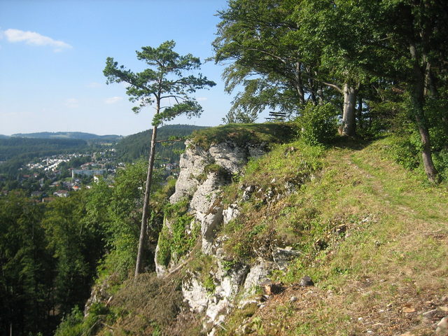 Vorderer Schlossfelsen am ehemaligen Tailfinger Schloss