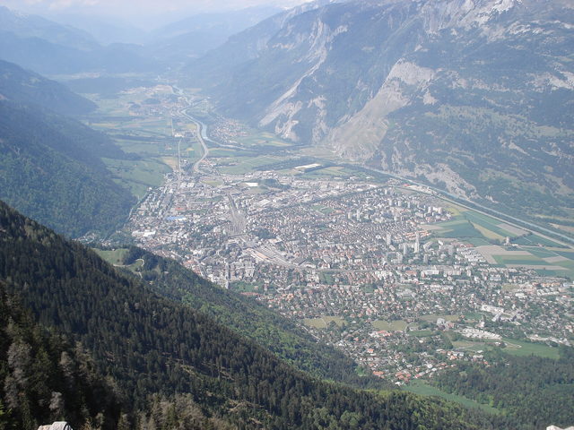 Blick vom Fürhörnli über Chur und das Rheintal