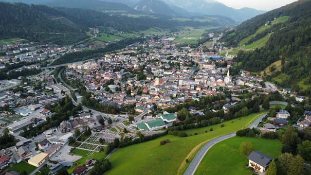 Schladming im Ennstal aus der Luft