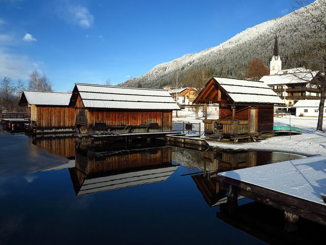 Techendorf am Weissensee als Orts- und Landschaftsmotiv