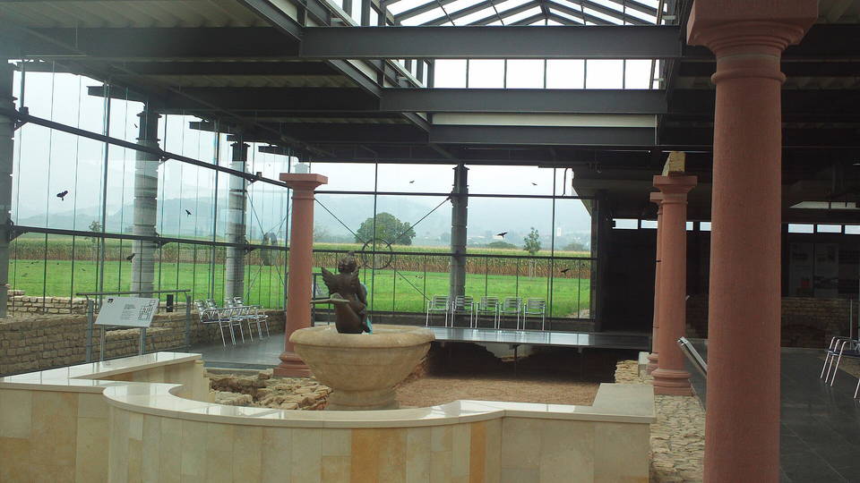 Innenansicht des Römermuseums Villa urbana in Heitersheim