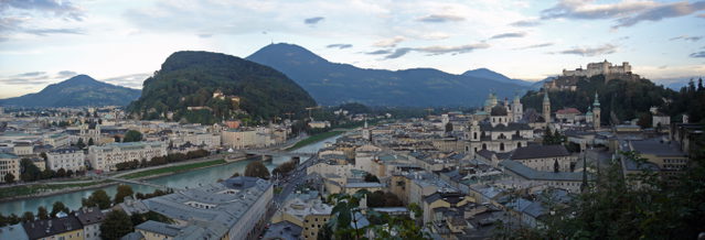 Panorama der Salzburger Altstadt