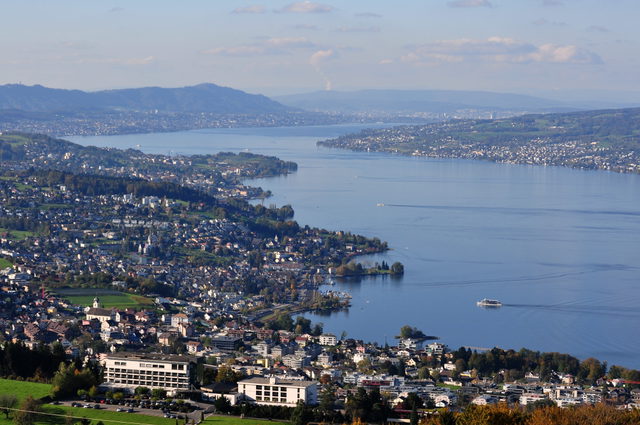Richterswil und die Halbinsel Au am Zürichsee