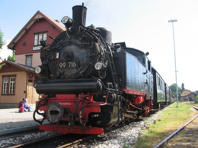 Öchsle-Dampflok 99 716 in Ochsenhausen