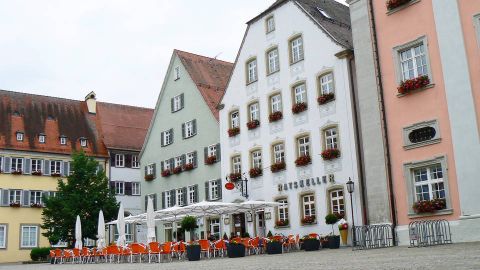 Rottenburger Marktplatz außerhalb des Martinimarkts