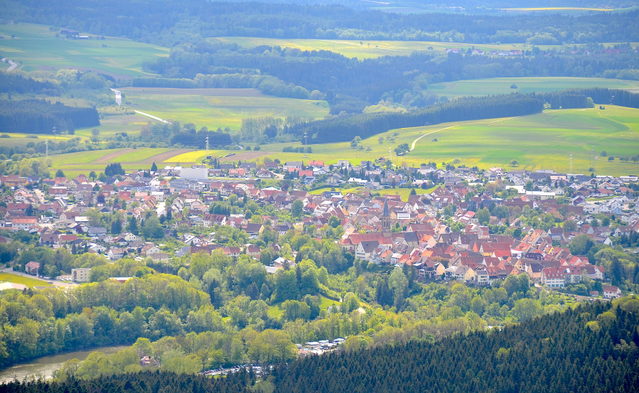 Blick auf Schömberg im Zollernalbkreis