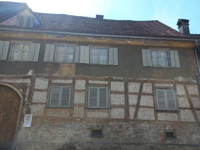 Historische Fassade des Schubertiade-Museums an der Marktstraße in Hohenems