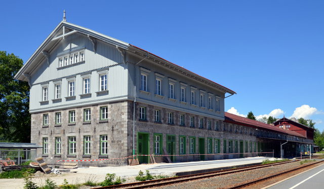 Grenzbahnhof Bayerisch Eisenstein mit den NaturparkWelten