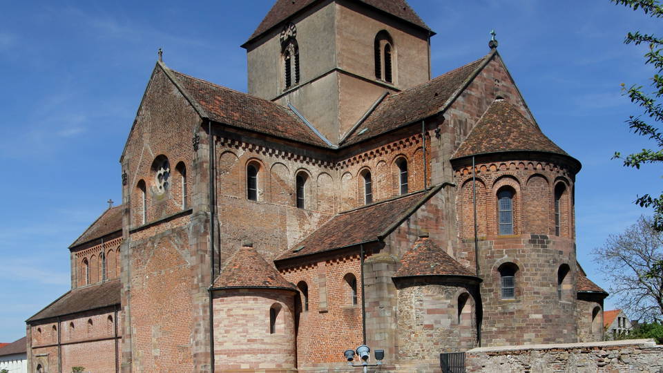 Münster Schwarzach in Rheinmünster von Südosten.