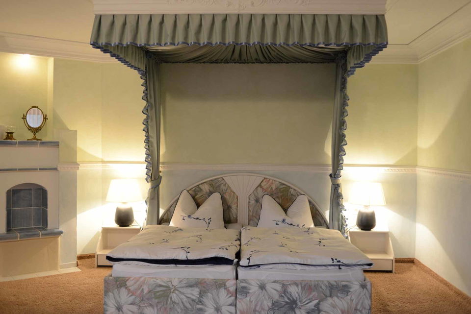 Doppelbett in der Suite Eb’s B’sondres
