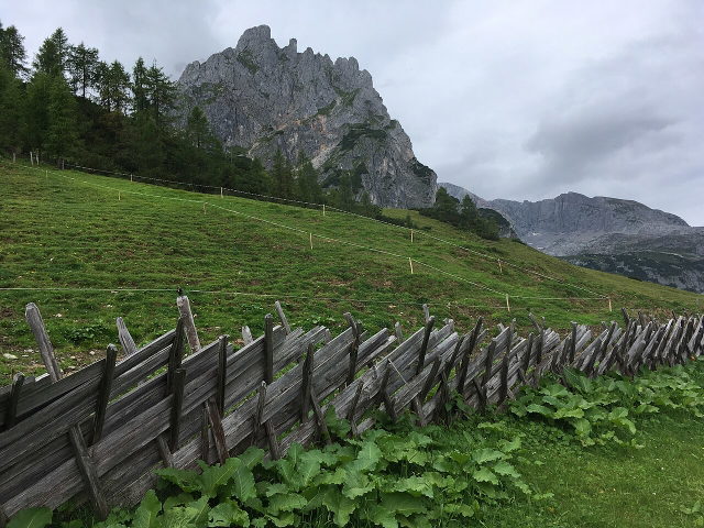 Symbolbild: Traditioneller Holzzaun im alpinen Almgelände