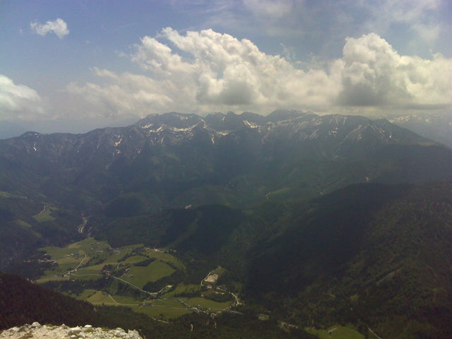 Blick auf die Rofan-Hauptkette bei Steinberg