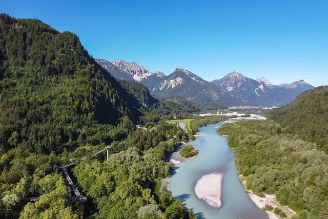 Lech, Wälder und Berge rund um den Baumkronenweg Füssen