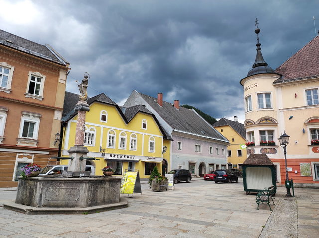 Hauptplatz von Windischgarsten als Ausgangsort der Aurunde