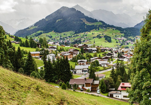 Kontextbild: Blick auf Westegg bei Riezlern