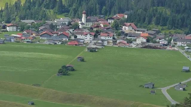 Vorderhornbach vom Baichlstein aus gesehen.