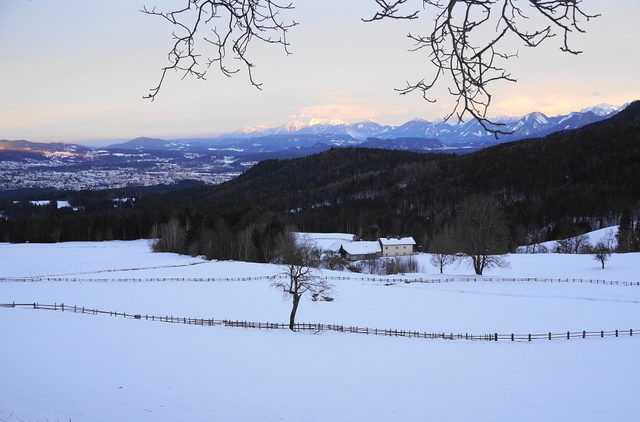 Winterlandschaft bei Heiligengeist als regionales Kontextmotiv