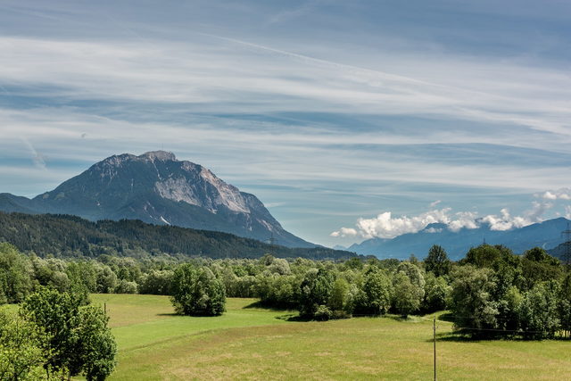 Gailtallandschaft bei Latschach als regionales Kontextmotiv