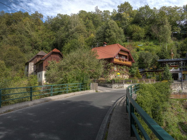 Landschaft bei Radl in Trebesing als regionales Kontextmotiv