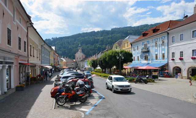 Hauptplatz in Gmünd in Kärnten