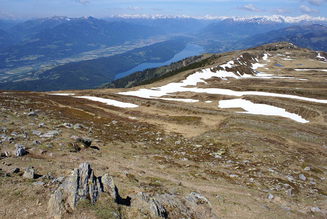 Aussicht vom Mirnock zum Goldeck