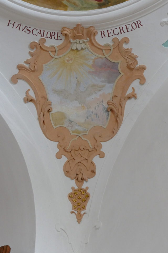 Fresko am Westeingang der Wallfahrtskirche Steinhausen