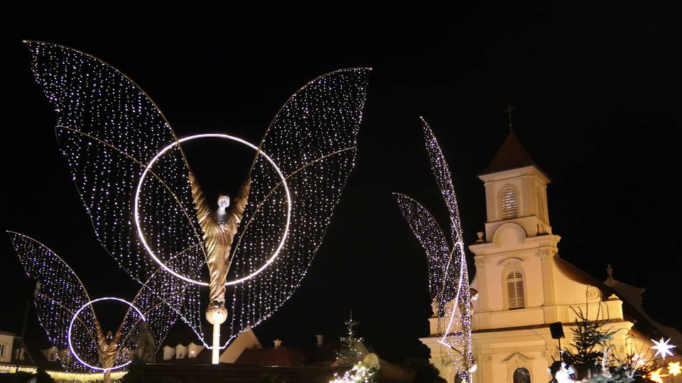 Lichtengel auf dem Ludwigsburger Barock-Weihnachtsmarkt, frühere Ausgabe