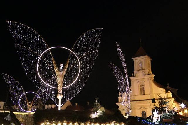 Lichtengel auf dem Ludwigsburger Barock-Weihnachtsmarkt, frühere Ausgabe