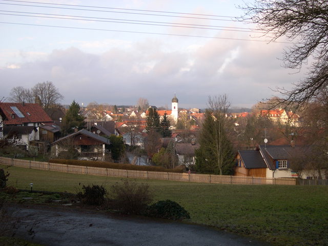 Blick über die Dächer von Utting am Ammersee