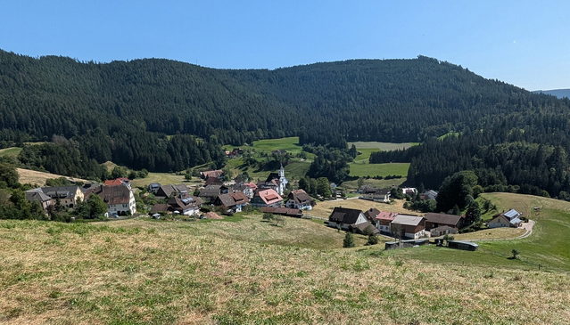 Blick auf den Baiersbronner Ortsteil Schwarzenberg
