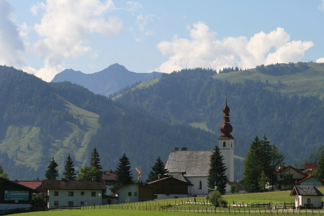 Blick auf St. Ulrich am Pillersee