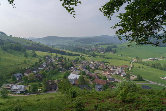 Blick über das Bernauer Hochtal auf Bernau-Dorf.