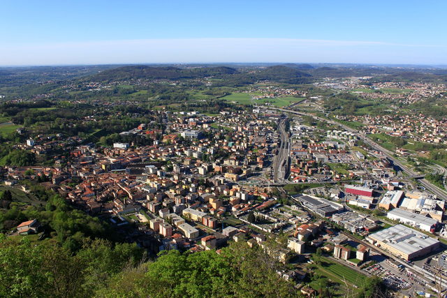 Blick über Mendrisio im Tessin