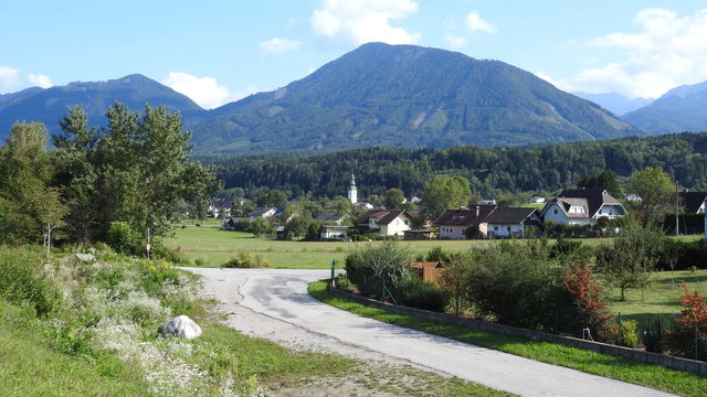 Suetschach in Feistritz im Rosental mit Sinacher Gupf