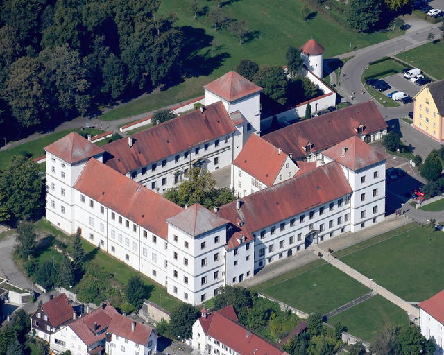 Schloss Meßkirch aus der Luft