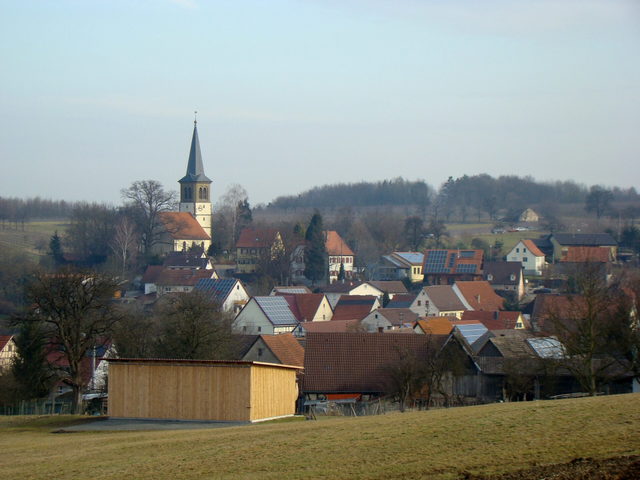 Ortsansicht von Baumerlenbach im Kochertal
