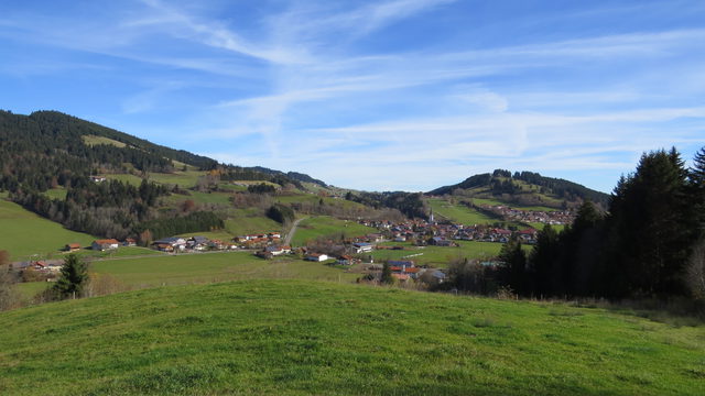 Blick auf Missen im Gemeindegebiet Missen-Wilhams.