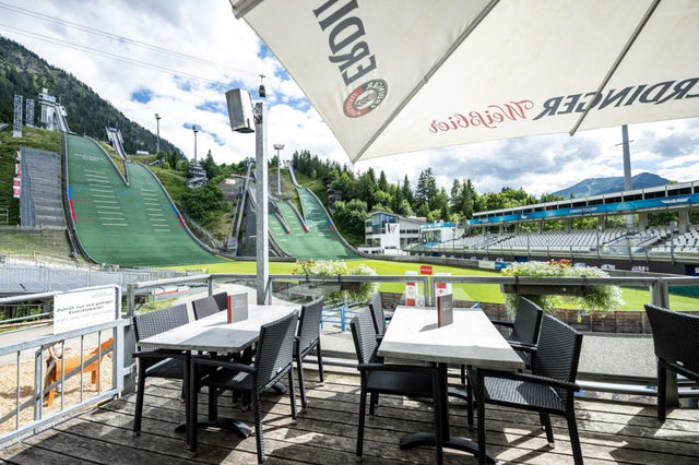 Terrasse der Erdinger Sportalp