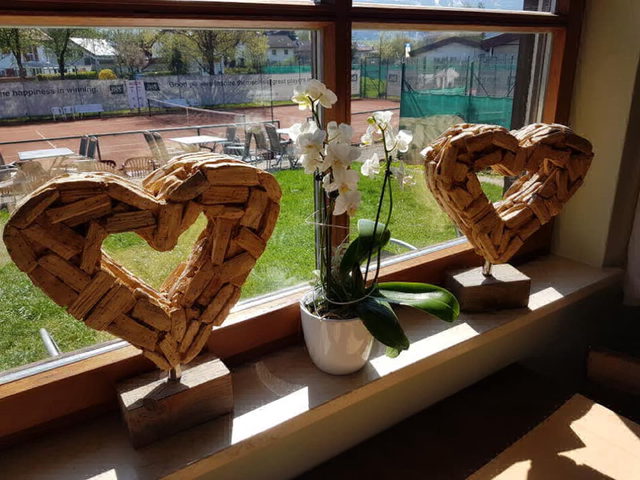 Fensterplatz im Tennishaus & Restaurant in Sonthofen