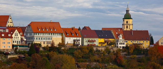 Blick von Süden auf Rosenfeld