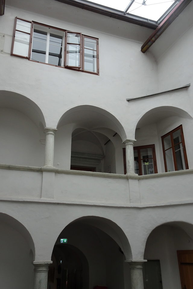 Innenhof des Oberstbergmeisteramtes als Standort der Nationalpark-Ausstellung