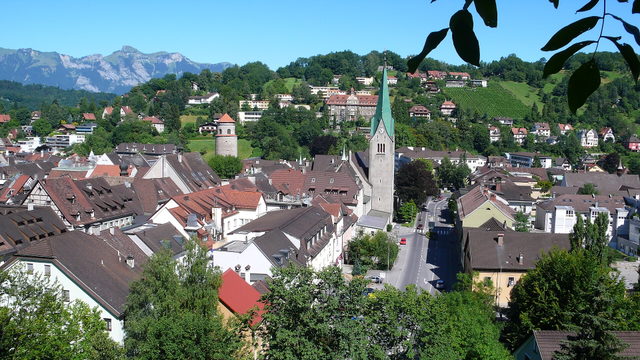 Blick über die Altstadt von Feldkirch