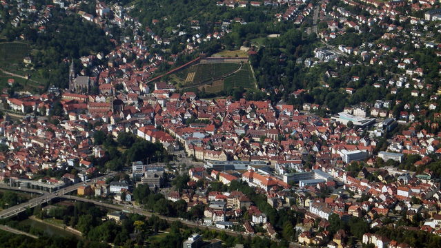 Blick auf die Altstadt von Esslingen am Neckar