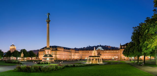 Neues Schloss und Schlossplatz in Stuttgart