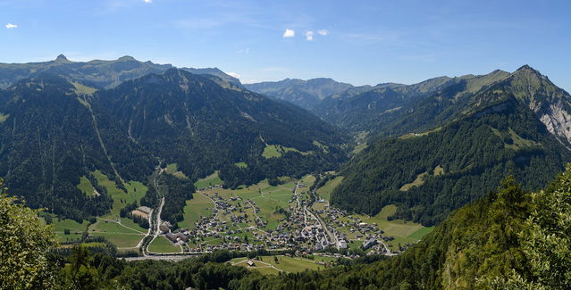 Blick vom Gopf auf Mellau im Bregenzerwald
